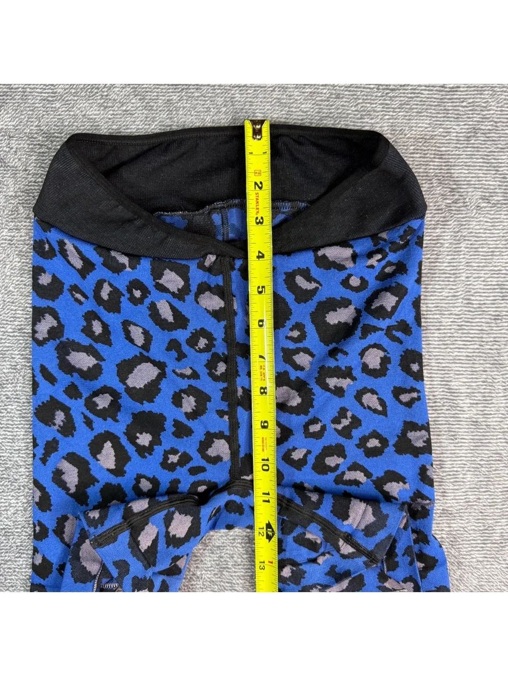 Free People FP Movement Blue Leopard Seamless High Rise Bike Shorts XS